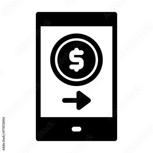 money transfer. This is a vector single icon with a semi solid style. perfect for any purpose, such as website design, mobile app design, logo design, pattern design, etc.