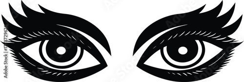 vector illustration of an eye