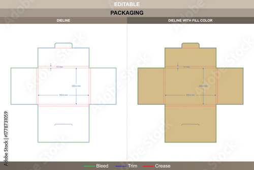 Custom dimensions folders lock multi folders dieline shaped with vector accuracy refining printing tone packaging fold die line mechanism ensures consistent lock across layers