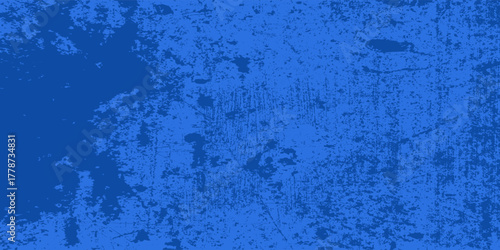 Abstract texture dust particle and dust grain on blue background, dirt overlay or screen effect use for grunge and vintage image style, distressed blue texture.Vector