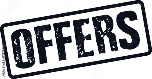 Multiple Special Offers Distressed Rubber Stamp for Promotional Events and Limited Time Deals