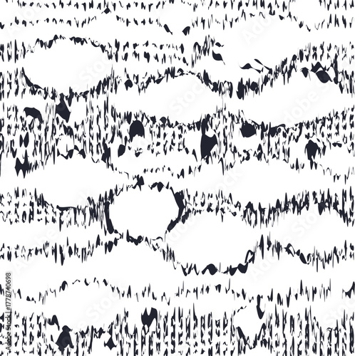 The distorted texture consists of horizontal wavy stripes.