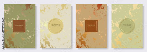 A luxurious set of 4 elegant posters