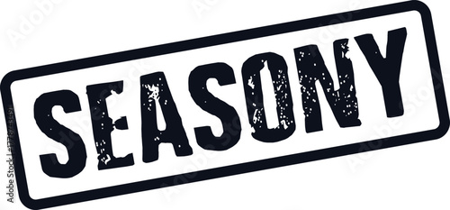 Seasony grunge texture rectangular emblem mark perfect for seasonal related announcements