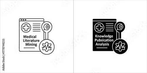 Medical literature mining and knowledge publication analysis icon