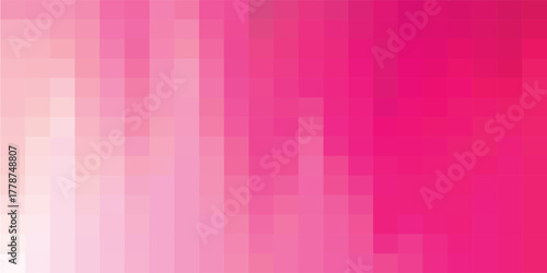 Abstract background with a vibrant pink and magenta pixelated mosaic pattern creating a gradient effect.