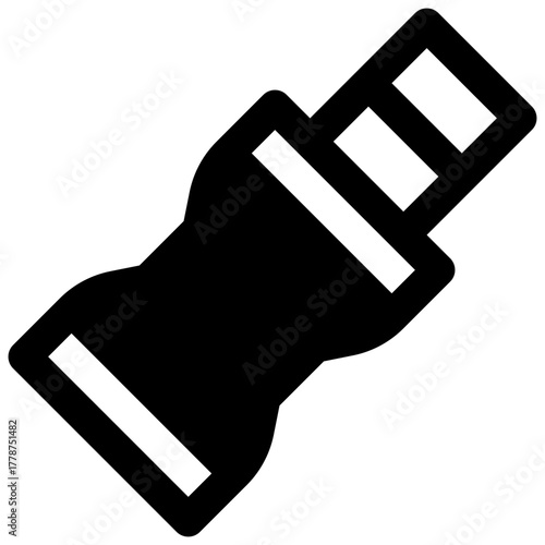 Chocolate candy bar. Outlined stroke vector icon with black-filled details.