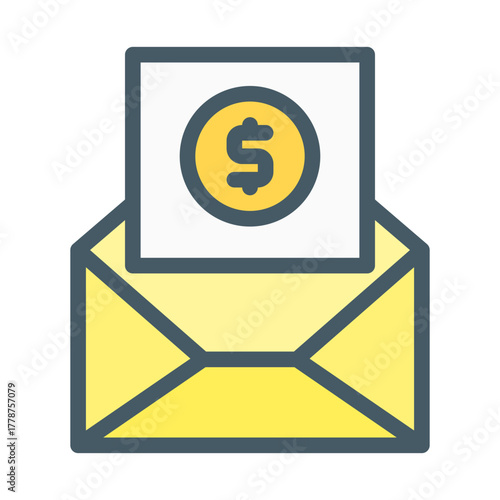 email. This is a vector single icon with a filled outline style. Suitable for any purpose, such as website design, mobile app design, logo design, pattern design, etc.