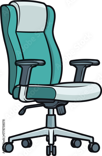 swivel and thrive empowering your workspace with modern comfort and support, isolated on transparent background