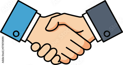 strategic alliance symbolizing trust, partnership, and mutual success through professional agreement, isolated on transparent background