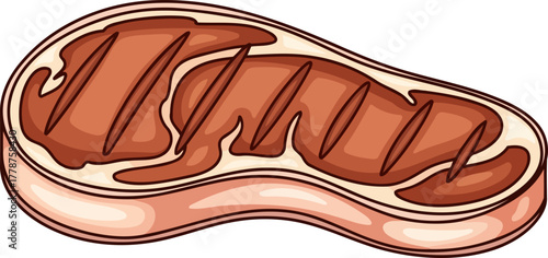 barbecue bliss succulent grilled steak, perfectly prepared for a hearty meal, isolated on transparent background