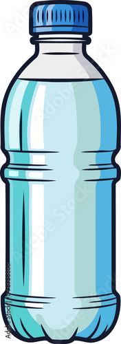 daily refreshment crisp, pure water in a convenient bottle for healthy living, isolated on transparent background