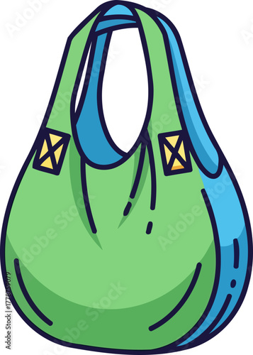 eco chic tote your everyday companion for conscious consumerism, isolated on transparent background