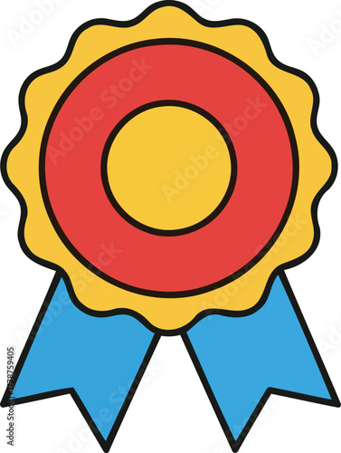 golden seal of excellence recognizing peak performance and premium quality standards, isolated on transparent background