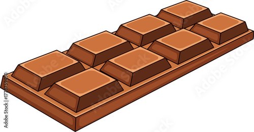 irresistible chocolate bar crafted for breaking, sharing, and pure sweet joy, isolated on transparent background
