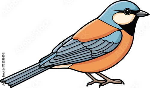little forest friend a brightly colored passerine bringing natures charm, isolated on transparent background