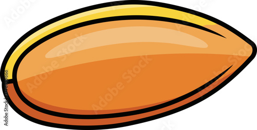 sleek natures kernel a symbol of growth and earths wholesome nourishment, isolated on transparent background