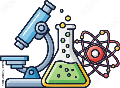 unlocking natures secrets a playful journey into scientific discovery, isolated on transparent background