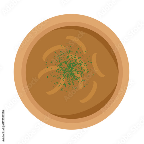 オニオンスープ　イラスト