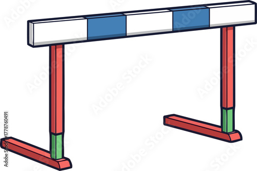 beyond the barrier embracing challenges for growth and ultimate victory, isolated on transparent background