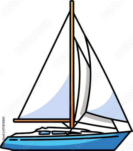 oceanic serenity whimsical journey across azure waters, embracing coastal freedom, isolated on transparent background