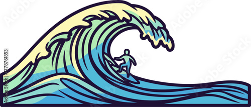 oceans embrace a lone rider dances upon the untamed blue power, isolated on transparent background