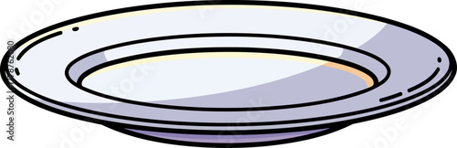 pristine plate the undisputed starting point for every culinary presentation, isolated on transparent background