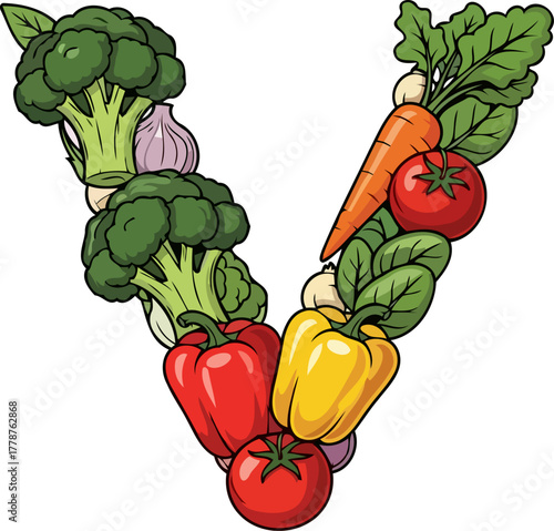 vitalitys v fresh vegetables artfully arranged, promoting wholesome living and nourishment, isolated on transparent background