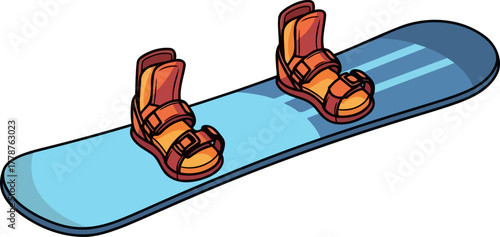 winters call vibrant snowboard awaits thrilling mountain adventures and alpine freedom, isolated on transparent background