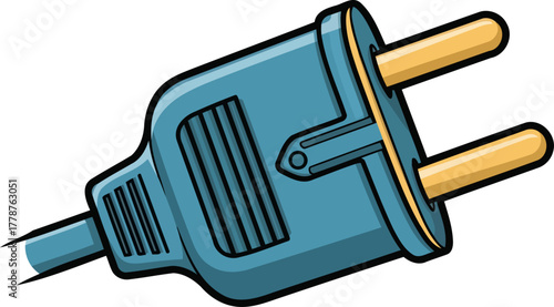 activating potential vibrant plug bringing power to every project, isolated on transparent background