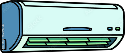 effortless indoor serenity a beacon of refreshing coolness in any living space, isolated on transparent background