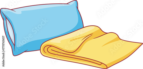 embrace comfort soft pillow and warm blanket for ultimate relaxation and serenity, isolated on transparent background