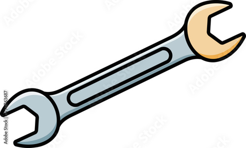 empowering essentials whimsical wrench symbolizing ingenuity, problemsolving, and diy accomplishments, isolated on transparent background