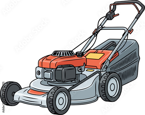 essential yard companion powering up for pristine lawns and outdoor living, isolated on transparent background