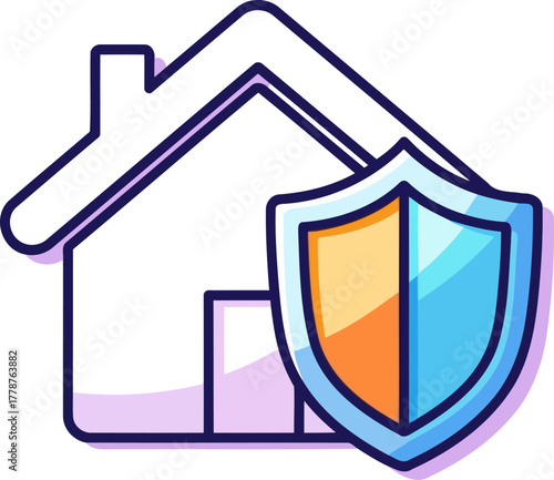 foundation of trust shielding your property for lasting security and serenity, isolated on transparent background