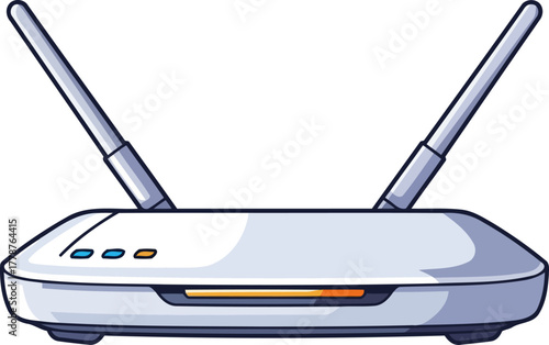 invisible wires empowering homes and offices with reliable wireless network access, isolated on transparent background
