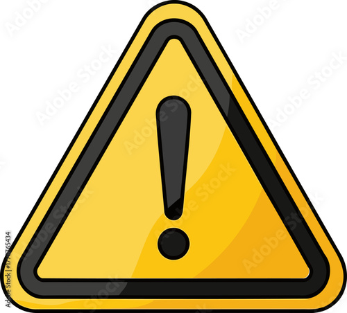 unmissable alert directing attention to critical information and essential safety instructions, isolated on transparent background