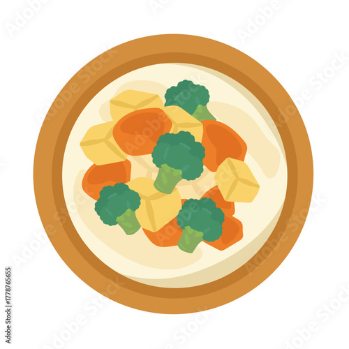 クリームシチュー　イラスト
