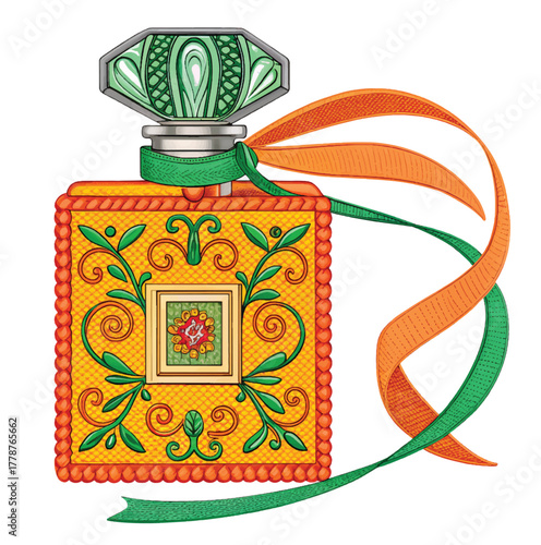 Elegant Notre Dame Cathedral art, perfect for travel posters, French culture designs, or historical illustrations, conveying timeless beauty and architectural grandeur