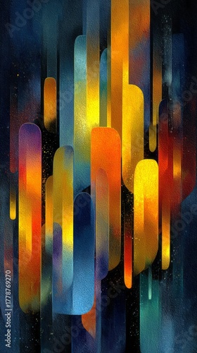 Abstract colorful vertical shapes abstract modern design clean