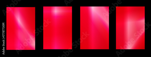 Abstract background set, pink and red gradient, for modern website banner with space for text
