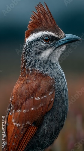 Close-up of a colorful bird abstract modern design