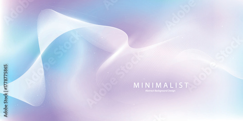 Soft pastel gradient with flowing light waves, creating a dreamy and elegant minimalist design