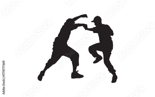 silhouette of a couple dancing tango