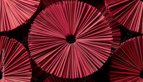 red and white umbrella