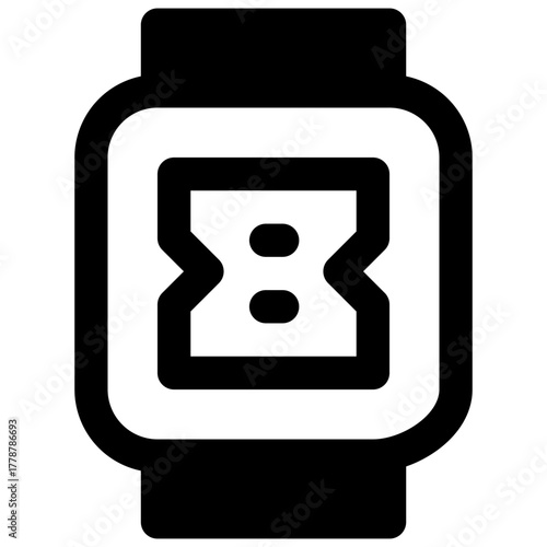 Height. Outlined stroke vector icon with black-filled details.