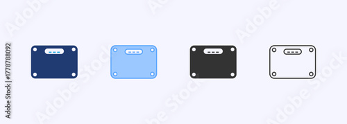 Weight Scale Icon Set Multiple Style Collection