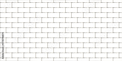 White brick wall background. architecture construction stone block brick wallpaper. seamless building cement concrete wall grunge background.	