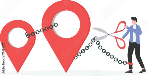 Company branches closure due to financial crisis or high competitive investment,
