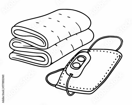 Illustration of an electric blanket